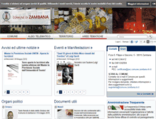 Tablet Screenshot of comune.zambana.tn.it